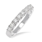 Load image into Gallery viewer, 5/8 Ctw Round Cut Diamond Wedding Band in 14K White Gold