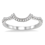 Load image into Gallery viewer, 1/6 Ctw Round Cut Diamond Wedding Band in 14K White Gold