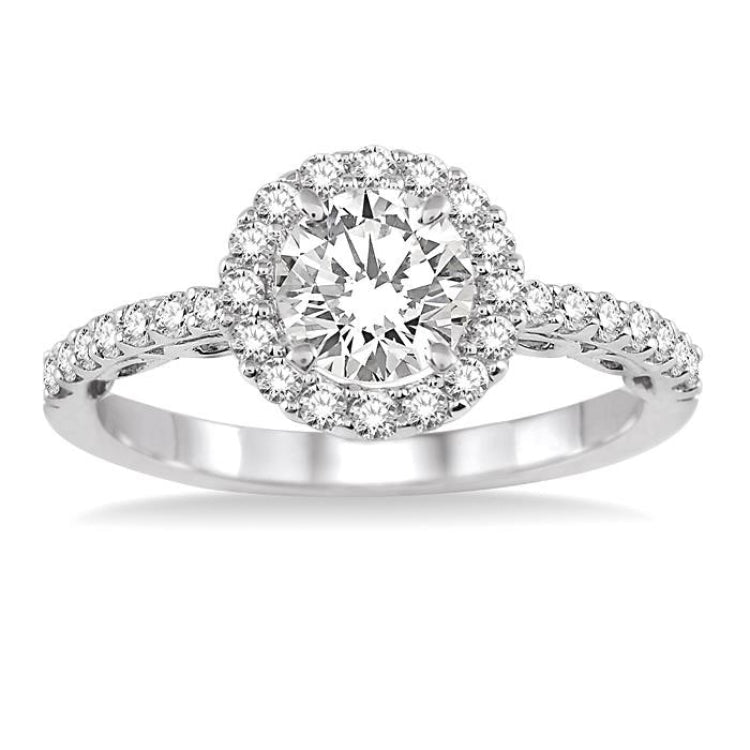 3/8 Ctw Diamond Semi-Mount Engagement Ring in 14K White Gold