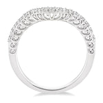 Load image into Gallery viewer, 1/3 Ctw Round Cut Diamond Wedding Band in 14K White Gold