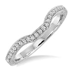 Load image into Gallery viewer, 1/6 Ctw Round Cut Diamond Matching Wedding Band in 14K White Gold