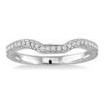 Load image into Gallery viewer, 1/6 Ctw Round Cut Diamond Matching Wedding Band in 14K White Gold