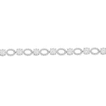 Load image into Gallery viewer, 3 1/3 Ctw Lovebright Round Cut Diamond Bracelet in 14K White Gold