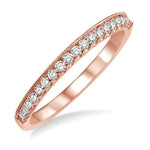 Load image into Gallery viewer, 1/4 Ctw Round Cut Diamond Wedding Band in 14K Rose Gold