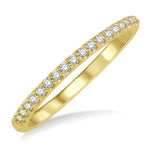 Load image into Gallery viewer, 1/6 Ctw Round Cut Diamond Wedding Band in 14K Yellow Gold