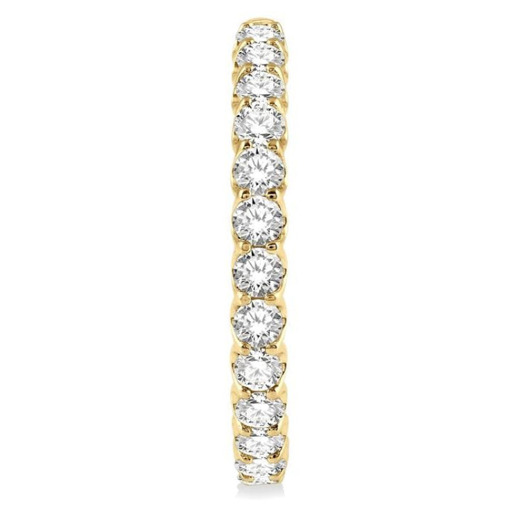 7 Ctw Inside-Out Round Cut Diamond Hoop Earrings in 14K Yellow Gold