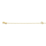 Load image into Gallery viewer, 1/20 Ctw Initial 'G' Round Cut Diamond Bracelet in 10K Yellow Gold