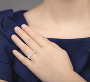 1 1/5 Ctw Diamond Semi-Mount Engagement Ring in 14K White Gold