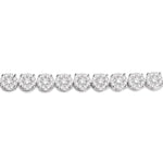 Load image into Gallery viewer, 7 Ctw Round Cut Diamond Lovebright Tennis Bracelet in 14K White Gold