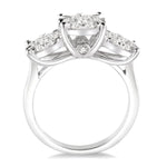 Load image into Gallery viewer, 1 1/2 Ctw Lovebright Round Cut Diamond Ring in 14K White Gold