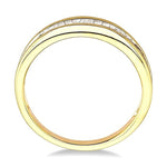 Load image into Gallery viewer, 1/2 Ctw Channel Set Baguette Cut Diamond Wedding Band in 14K Yellow Gold