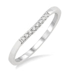 Load image into Gallery viewer, 1/20 Ctw Round Cut Diamond Wedding Band in 14K White Gold