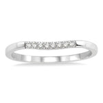 Load image into Gallery viewer, 1/20 Ctw Round Cut Diamond Wedding Band in 14K White Gold