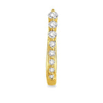 Load image into Gallery viewer, 1/2 Ctw Journey Hoop Earrings in 14K Yellow Gold