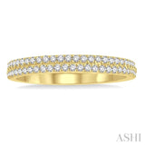 1/3 Ctw Round Diamond Wedding Band in 14K Yellow Gold
