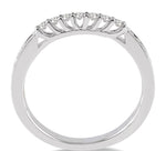 Load image into Gallery viewer, 3/8 Ctw Round Cut Diamond Wedding Band in 14K White Gold
