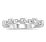 Load image into Gallery viewer, 3/8 Ctw Marquise and Princess Cut Diamond Ladies Band in 14K White Gold