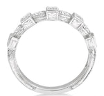 Load image into Gallery viewer, 3/8 Ctw Marquise and Princess Cut Diamond Ladies Band in 14K White Gold