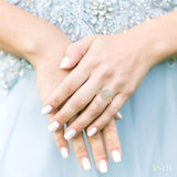 7/8 Ctw Lovebright Round Cut Diamond Wedding Set With 3/4 Ctw Oval Shape Engagement Ring and 1/6 Ctw Wedding Band in 14K Yellow and White Gold