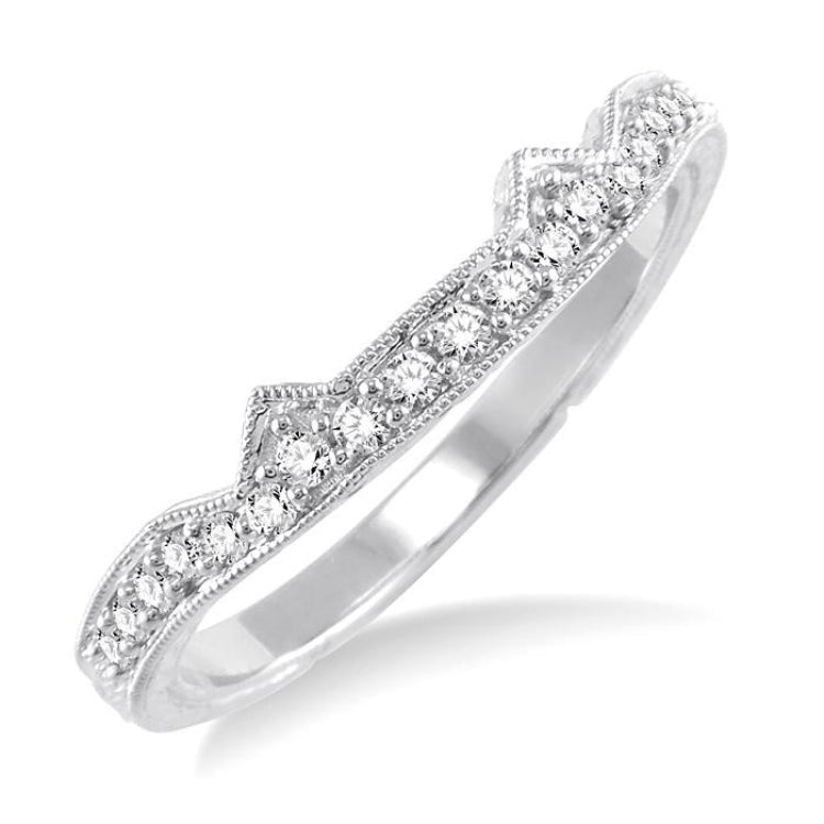 1/5 Ctw Diamond Matching Wedding Band in 14K White Gold