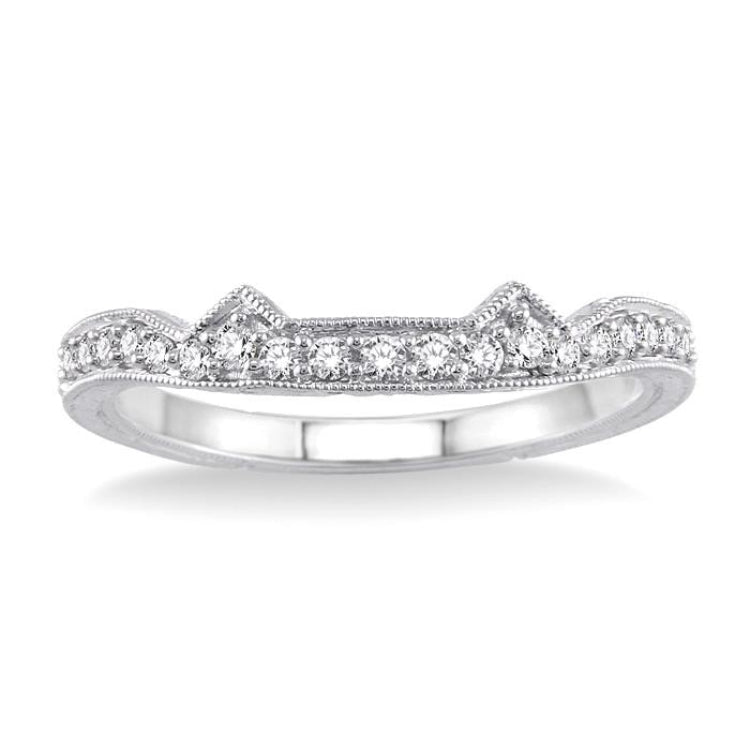 1/5 Ctw Diamond Matching Wedding Band in 14K White Gold