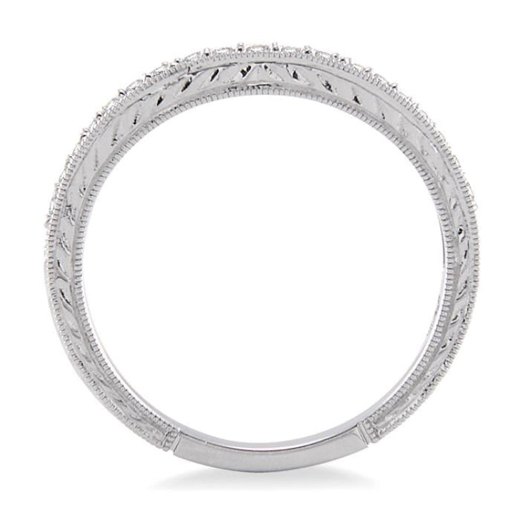 1/5 Ctw Diamond Matching Wedding Band in 14K White Gold