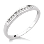 Load image into Gallery viewer, 1/10 Ctw Round Cut Diamond Band in 10K White Gold