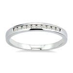 Load image into Gallery viewer, 1/10 Ctw Round Cut Diamond Band in 10K White Gold