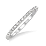 Load image into Gallery viewer, 1/5 Ctw Round Cut Diamond Wedding Band in 14K White Gold