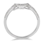 Load image into Gallery viewer, 1/10 Ctw Round Cut Diamond Wedding Band in 14K White Gold