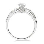 Load image into Gallery viewer, 1/5 Ctw Diamond Semi-Mount Engagement Ring in 14K White Gold