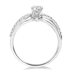 Load image into Gallery viewer, 1/5 Ctw Diamond Semi-Mount Engagement Ring in 14K White Gold