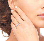 Load image into Gallery viewer, 1/5 Ctw Diamond Semi-Mount Engagement Ring in 14K White Gold