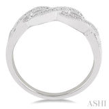 1/20 Ctw Round Cut Diamond Infinity Ring in Sterling Silver