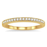 Load image into Gallery viewer, 1/5 Ctw Round Cut Diamond Wedding Band in 14K Yellow Gold