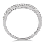 Load image into Gallery viewer, 1/6 Ctw Round Cut Diamond Wedding Band in 14K White Gold