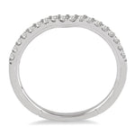 Load image into Gallery viewer, 1/5 Ctw Round Cut Diamond Wedding Band in 14K White Gold