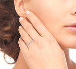 Load image into Gallery viewer, 1/2 Ctw Round Cut Diamond Wedding Band in 14K White Gold