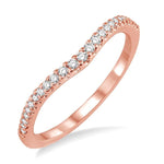 Load image into Gallery viewer, 1/6 Ctw Round Cut Diamond Wedding Band in 14K Rose Gold