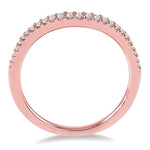 Load image into Gallery viewer, 1/6 Ctw Round Cut Diamond Wedding Band in 14K Rose Gold