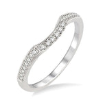 Load image into Gallery viewer, 1/6 Ctw Round Cut Diamond Wedding Band in 14K White Gold