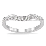 Load image into Gallery viewer, 1/6 Ctw Round Cut Diamond Wedding Band in 14K White Gold