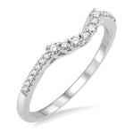 Load image into Gallery viewer, 1/3 Ctw Round Cut Diamond Wedding Band in 14K White Gold