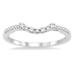 Load image into Gallery viewer, 1/3 Ctw Round Cut Diamond Wedding Band in 14K White Gold