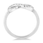 Load image into Gallery viewer, 1/6 Ctw Round Cut Diamond Infinity Petite Ring in 10K White Gold