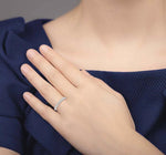 Load image into Gallery viewer, 1/2 Ctw Round Cut Diamond Wedding Band in 14K White Gold