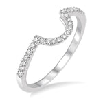 Load image into Gallery viewer, 1/5 Ctw Round Cut Diamond Wedding Band in 14K White Gold