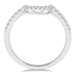 Load image into Gallery viewer, 1/5 Ctw Round Cut Diamond Wedding Band in 14K White Gold