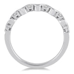 Load image into Gallery viewer, 1/4 Ctw Round Cut Diamond Stack Band in 14K White Gold