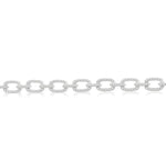 Load image into Gallery viewer, 1 1/2 Ctw Round Cut Diamond Encrusted Link Paperclip Chain Bracelet in 14K White Gold